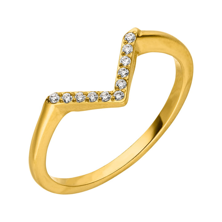 Larissa 2 ring | 18K gold plated