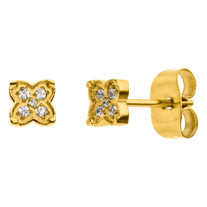 Cute Clover Ohrstecker | 18K vergoldet