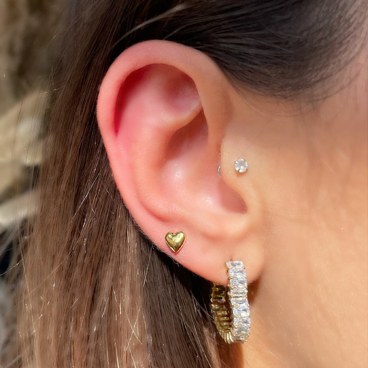 Helix Piercing Herzförmig wasserfest Titan Ohrpiercing