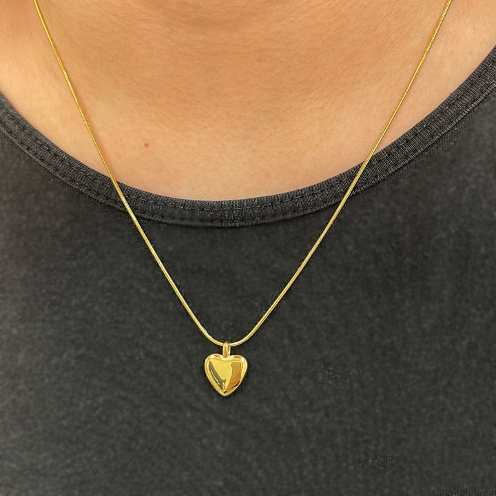 Elegant Heart Halskette | 18K vergoldet