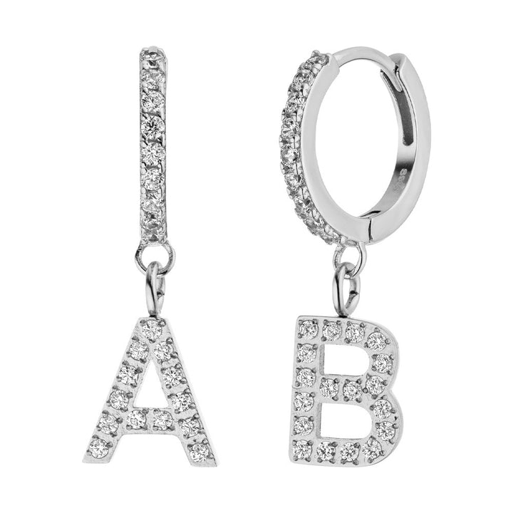 Boucle d’oreille lettre | Plaqué or 14 carats