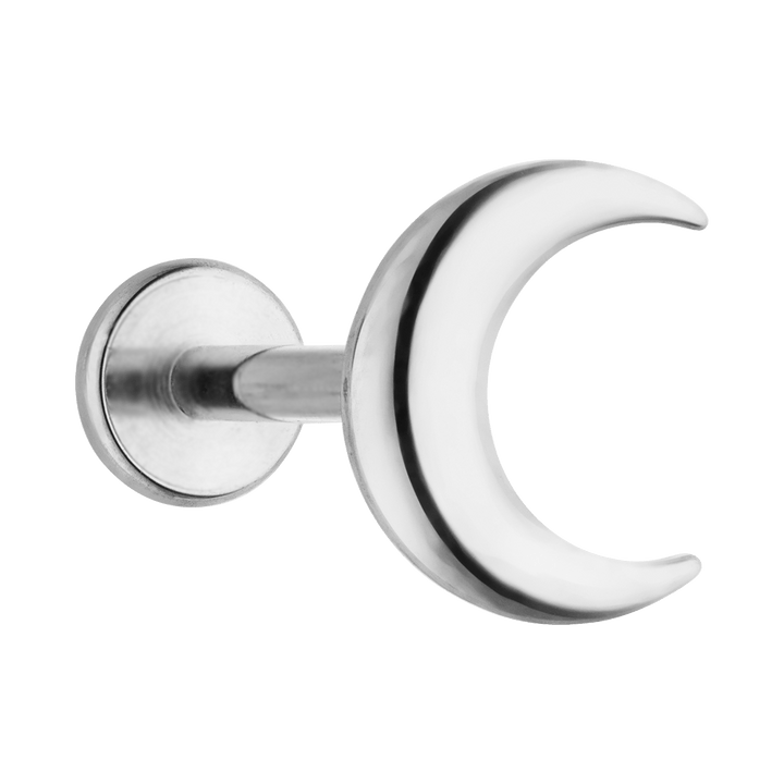 Mond Piercing Titan Silber wasserfest Labret