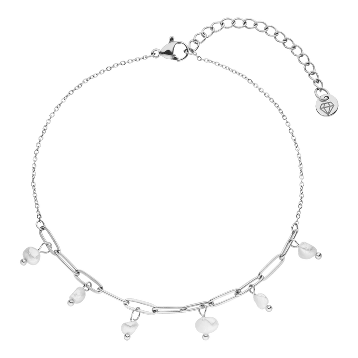 Bracelet de cheville en perles | Plaqué or 18 carats