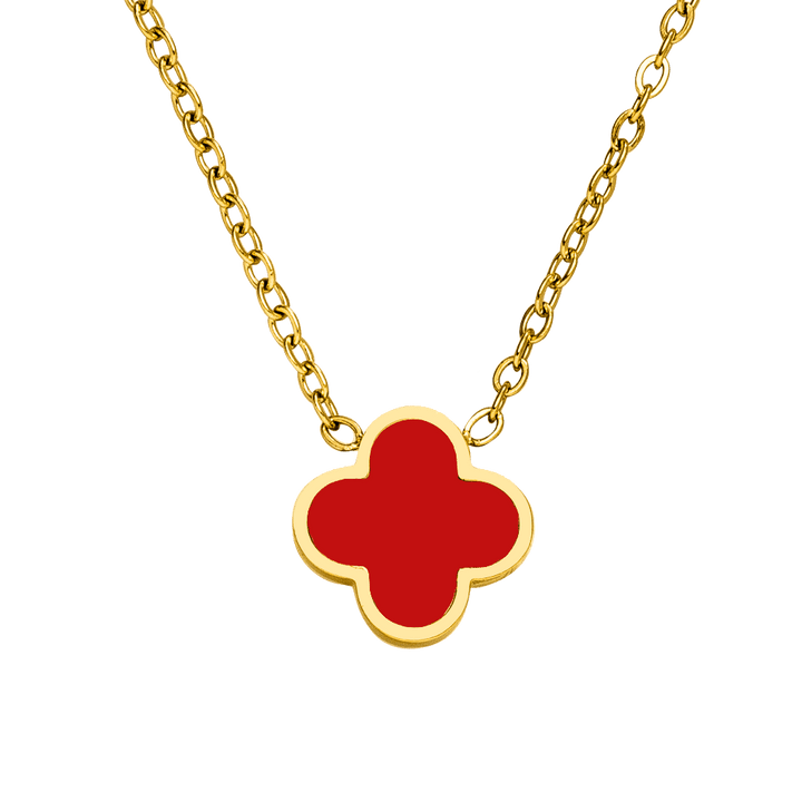 Red Clover Kette | 18K vergoldet