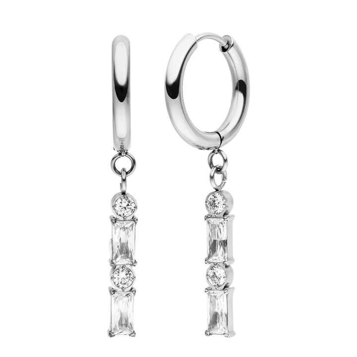 Boucles d’oreilles à rayures | Plaqué or 18 carats