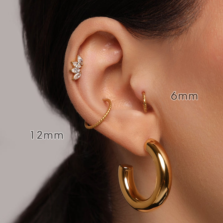 Twist Clicker Piercing | Chirurgenstahl
